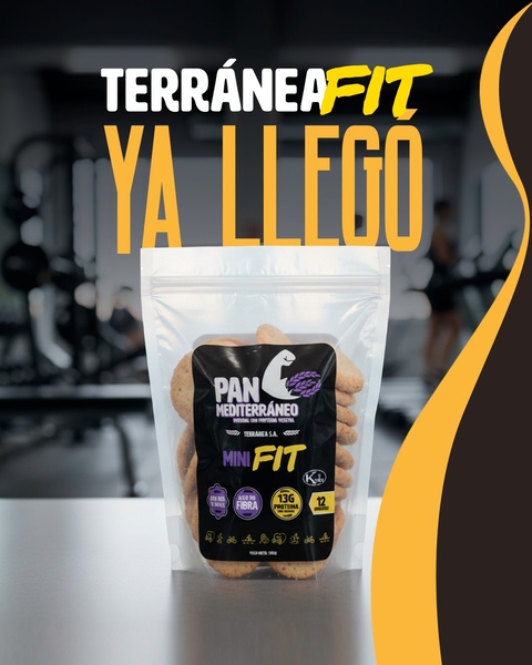 A product-centric 4:5 vertical ad featuring a clear, high-contrast shot of a healthy cracker pouch in a gym setting, signaling a fitness-oriented audience.